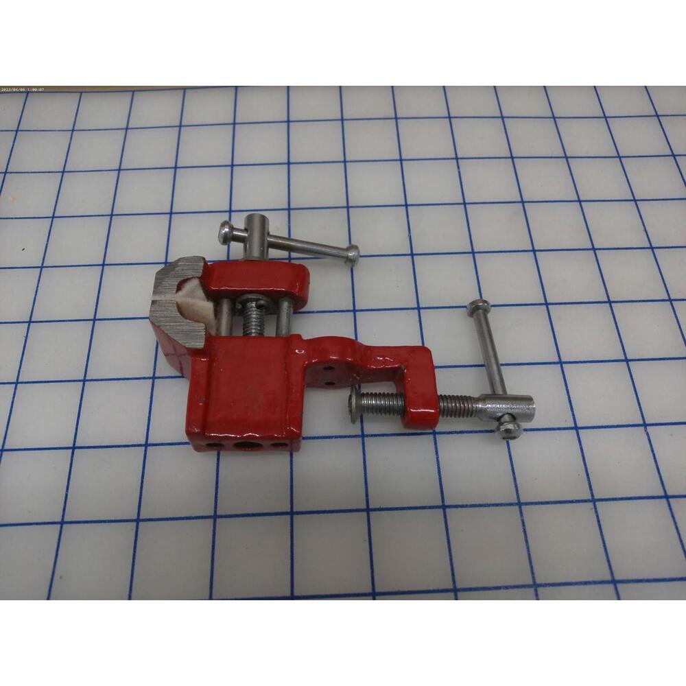 Mini Bench Vise Small Red Table Clamp Tool for Jewelry Craft Hobby Work 4"